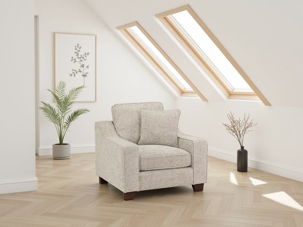 1028669_3123593 Nebraska Sofa Stone Armchair - Image 1