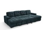 Palermo Sofabed Teal U Shape Corner - Image 2