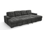 Palermo Sofabed Grey U Shape Corner - Image 3