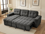 Palermo Universal Corner Sofabed Grey - Image 2