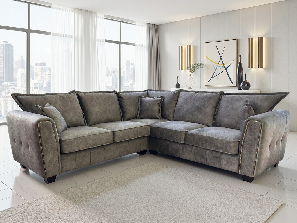 SerenaBrownCorner Serena Sofa Brown Large Corner - Image 1