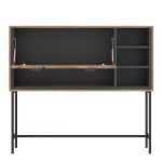 Arundel Bar Table with 1 Flap in Oak/Grey - Image 2