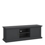 Paris TV-unit 2 frame Doors in Matt Grey