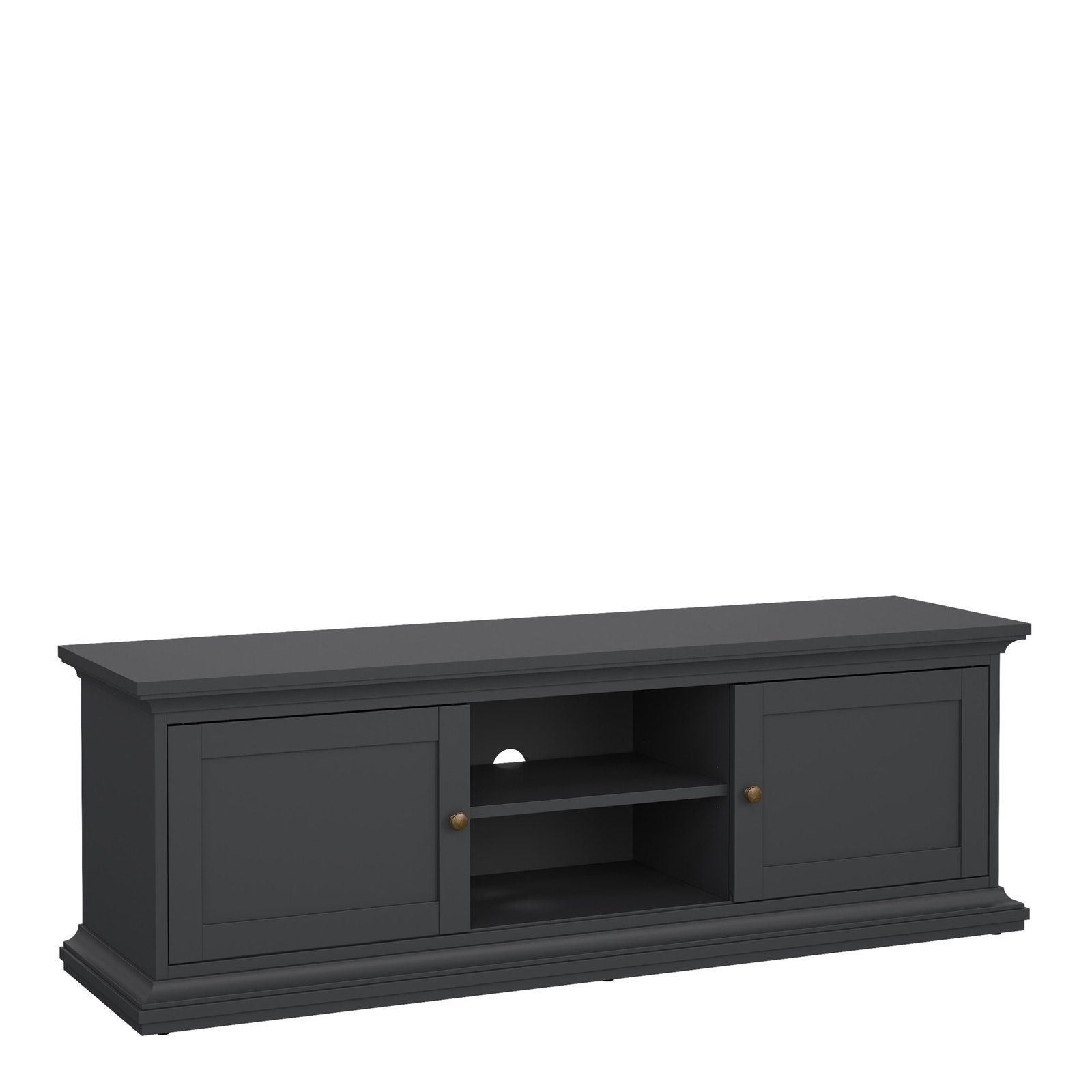 70177810igig_1 Paris TV-unit 2 frame Doors in Matt Grey - Image 1