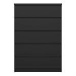 Naia Chest of 5 Drawers in Black Matt - Image 2