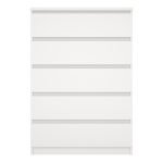 Naia Chest of 5 Drawers in White - Image 2