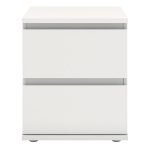 Nova Bedside 2 Drawer in White - Image 2