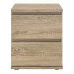 Nova Bedside 2 Drawer in Oak - Image 2