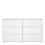 Sofia Double dresser 6 drawers White - Image 2