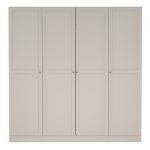 Brande Wardrobe with 4 Frame Doors in Cashmere - Image 2
