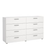 Pepe Wide Chest of 8 Drawers (4) in White