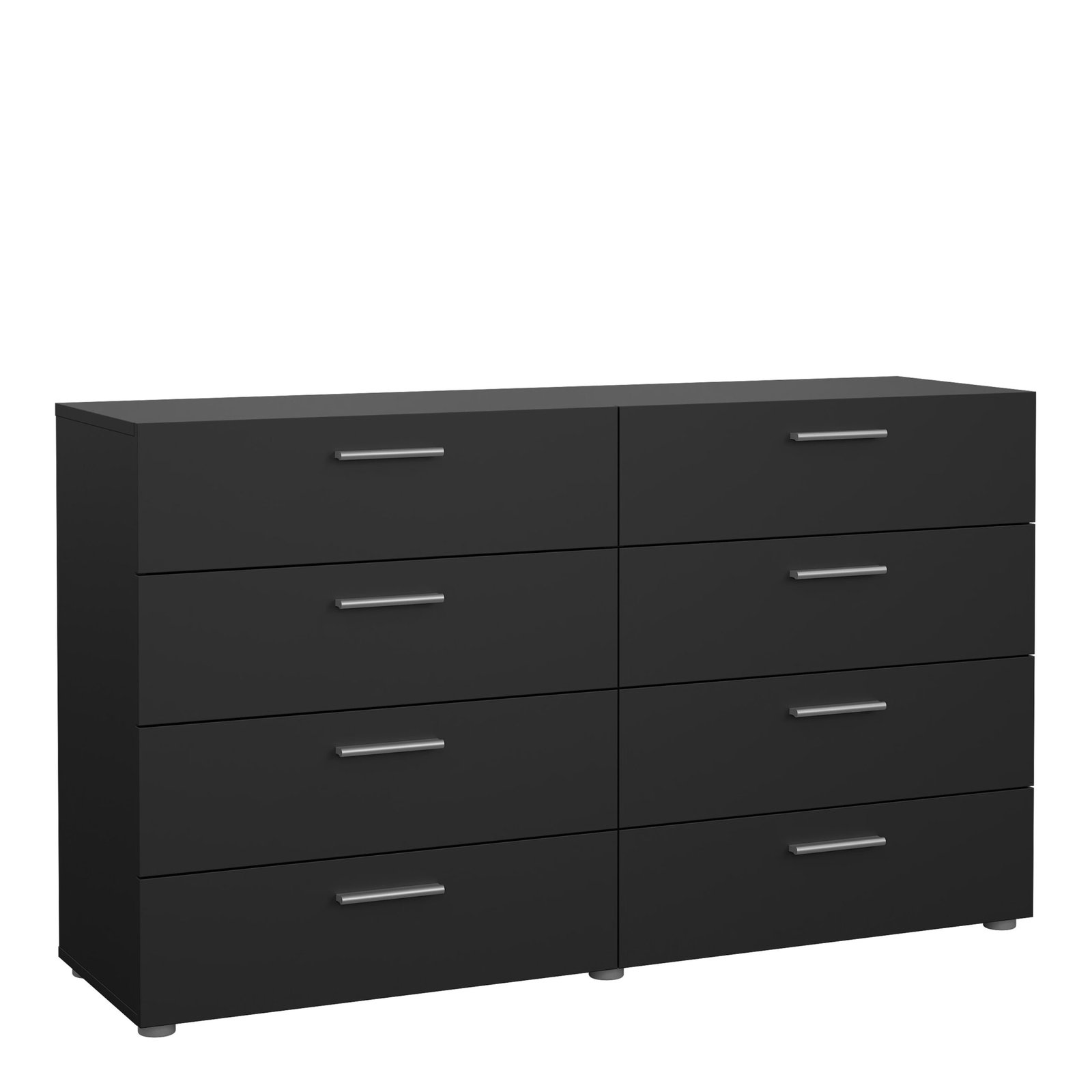 71070073gm_1 Pepe Wide Chest of 8 Drawers in Black - Image 1