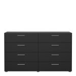 Pepe Wide Chest of 8 Drawers in Black - Image 2