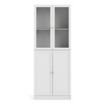 Basic Tall Wide (4 Shelves) 4 Door Combination Unit in White - Image 2