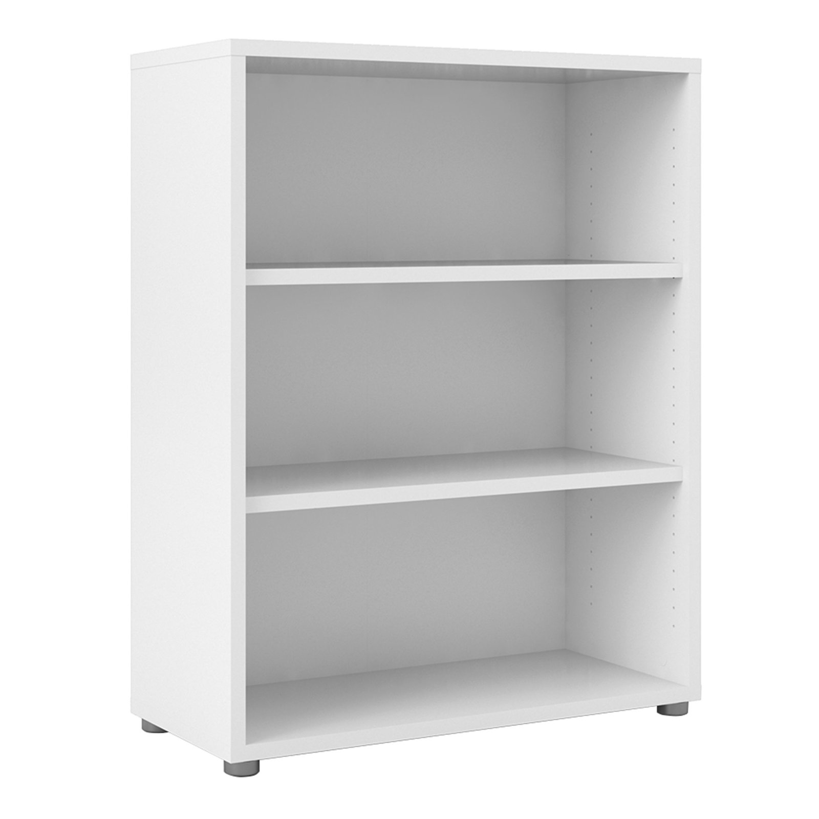 7208042349_1 Prima Bookcase 2 Shelves in White - Image 1