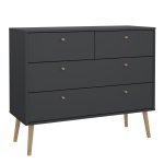 Cumbria Chest 2 2 Drawers Dark Grey