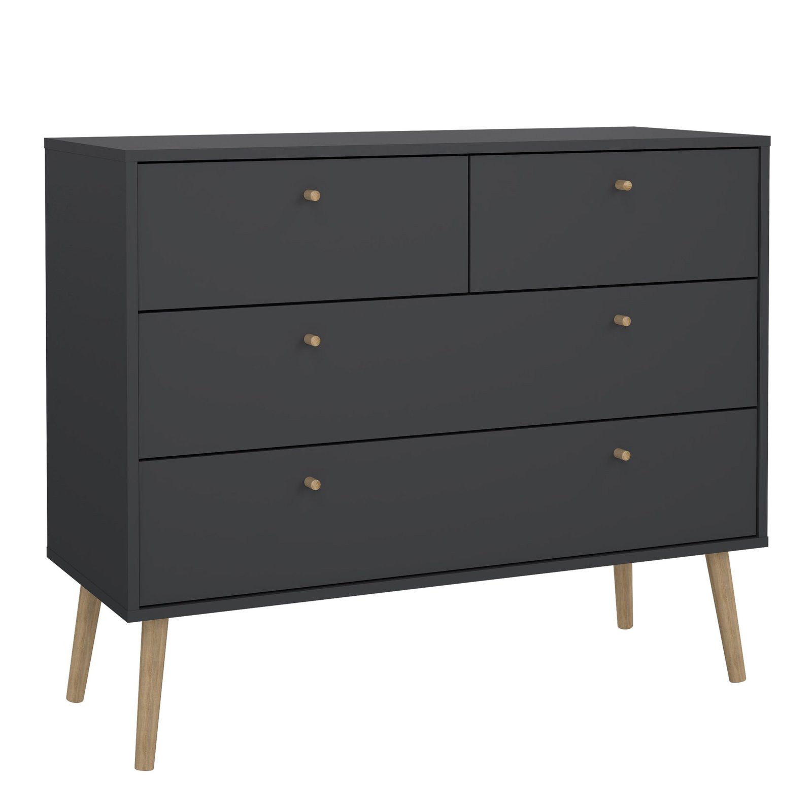 73149124igig_1 Cumbria Chest 2 2 Drawers Dark Grey - Image 1