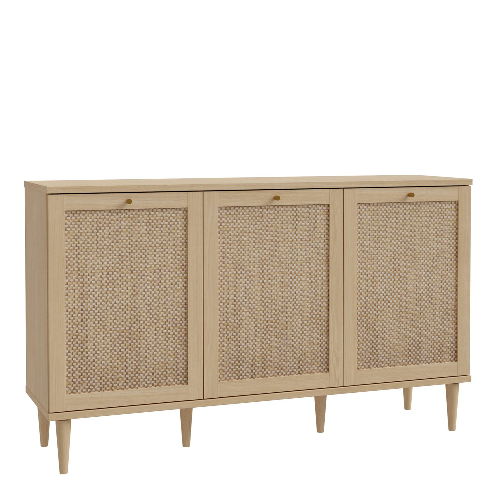 801CQSK231-D95D_1 Calasetta 3 Door Sideboard in Rattan - Image 1