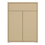 Alice Springs Compact Shoe Cabinet with 2 Doors Push-to-Open & 1 Drawer Push-to-Open in Butter Yellow - Image 2