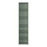 Alice Springs Tall Narrow Bookcase with 5 Shelves in Sage Green - Image 2