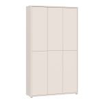 Alice Springs Tall Shoe Cabinet with 6 Doors Push-to-Open in Sand