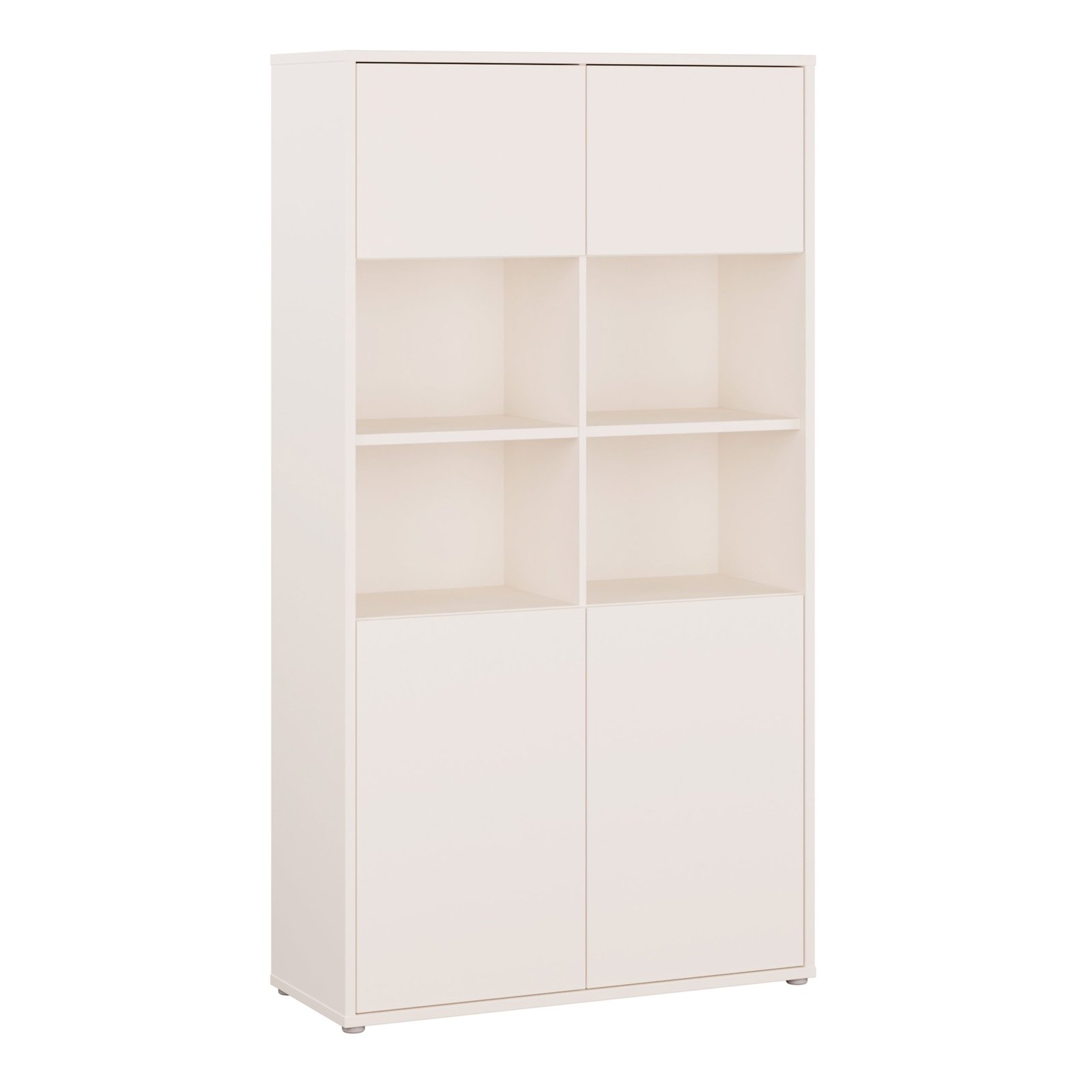 80FACSV723U60_1 Alice Springs Wide Storage Cabinet 4 Doors Push-to-Open & 2 Central Shelves Sand - Image 1