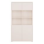 Alice Springs Wide Storage Cabinet 4 Doors Push-to-Open & 2 Central Shelves Sand - Image 2