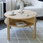 Tobago Round Coffee Table with Open Shelf in Artisan Oak - Image 2