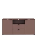 Ganymede TV Unit with Open Shelf, 2 Drawers & 2 Doors in Terracotta - Image 2