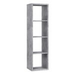 Mauro 3 Shelves Storage Unit in Concrete Grey
