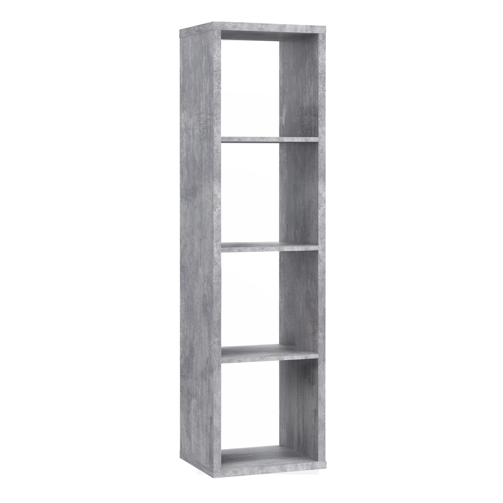 80FMXXR411U39_1 Mauro 3 Shelves Storage Unit in Concrete Grey - Image 1