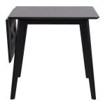 Roxby Extending Dining Table 120x80cm in Black - Image 2
