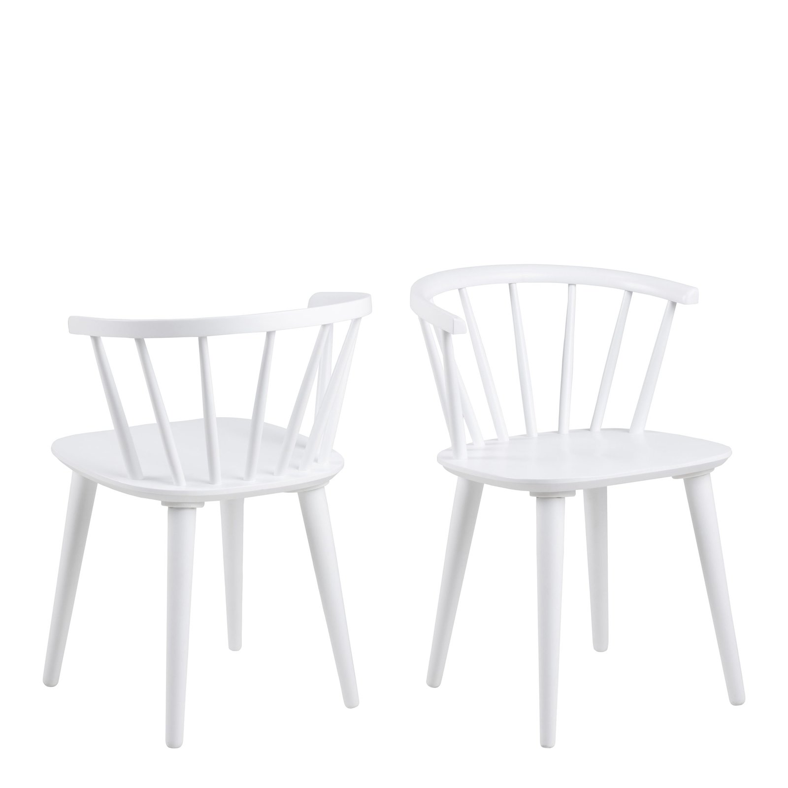 90A0000100521_1 Ida Dining Chair in White Set of 2 - Image 1