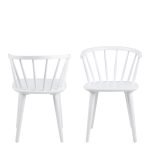 Ida Dining Chair in White Set of 2 - Image 2