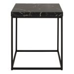 Barossa Coffee Table with Black Marble Marquina Top & Black Steel Base 40cm - Image 2