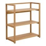 Ludza Rectangular Bookcase With 3 Shelves in Oak