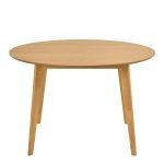Roxby Round Dining Table in Matt Oak 120cm - Image 2