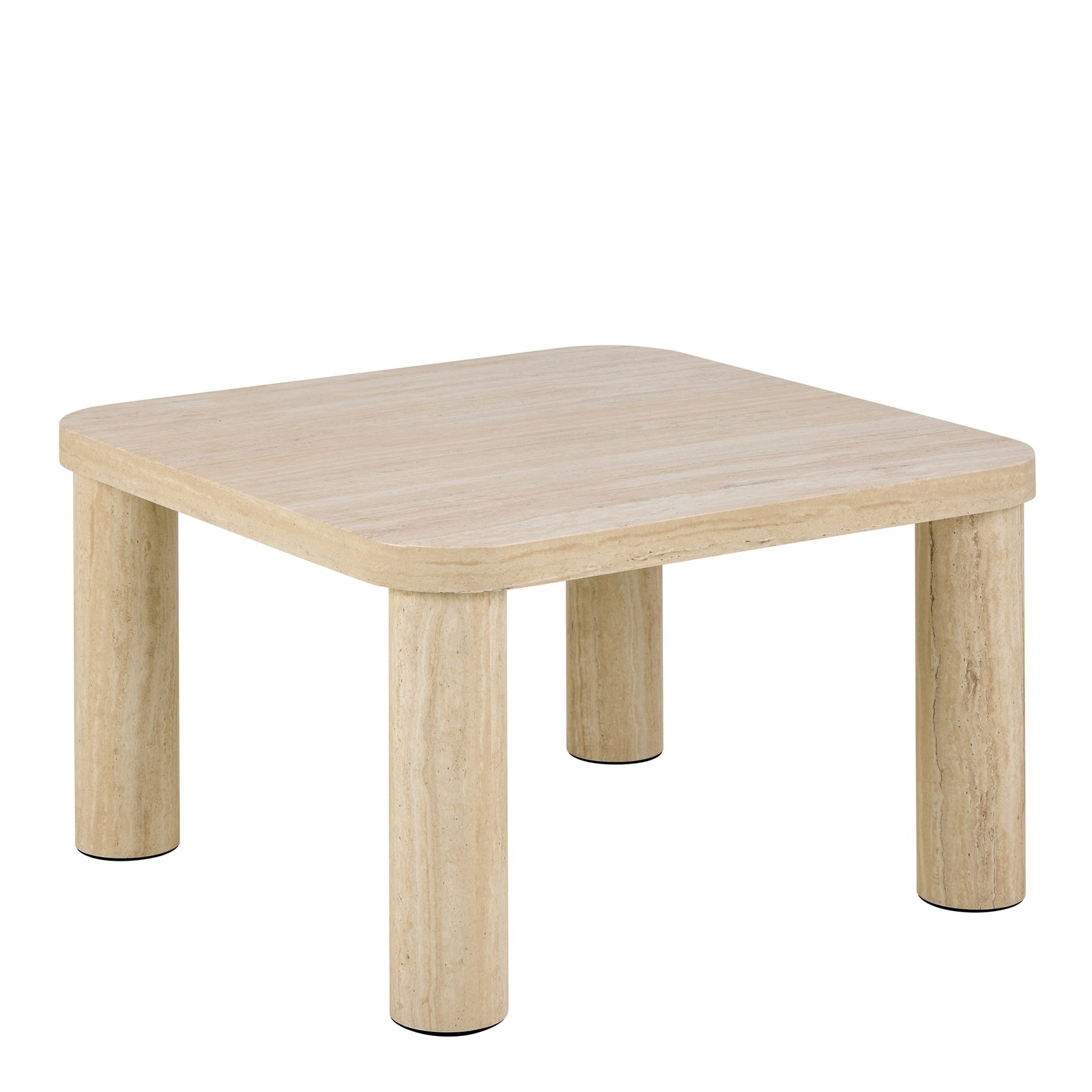 90A0000110077_1 Solano Square Coffee Table in Light Travertine 60 x 60 cm - Image 1