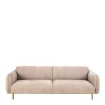 Westham 3 Seater Sofa in Fay Beige Fabric - Image 2