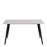Wicklow Ceramic Dining Table in White 140x80cm - Image 2
