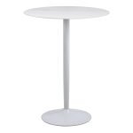 Malta Round Bar Table in Ceramic White