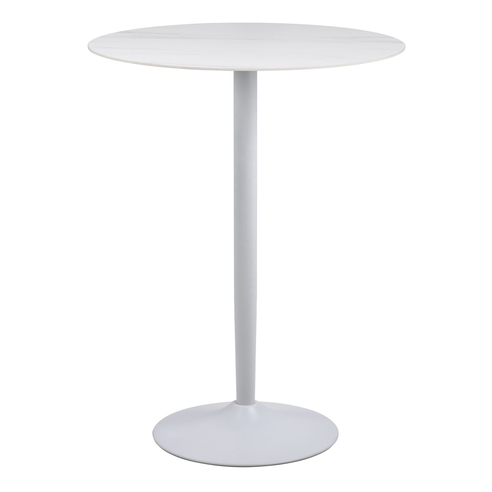90AH000024293_1 Malta Round Bar Table in Ceramic White - Image 1