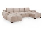 Azzuro Sofa Mocha U Shape Corner - Image 3