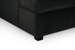Carnaby Sofa Plush Black U Shape Corner - Image 7