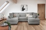 Carnaby Classic Sofa Grey U Shape Corner - Image 2