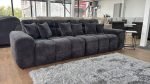 Jacob Sofa Black 4 Seater - Image 3