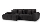 Jacob Sofa Black Left Hand Facing Corner - Image 4